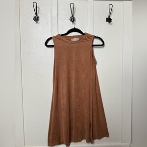 Pink Republic Brown Midi Sleeveless Dress Soft Microfiber Material Size XL